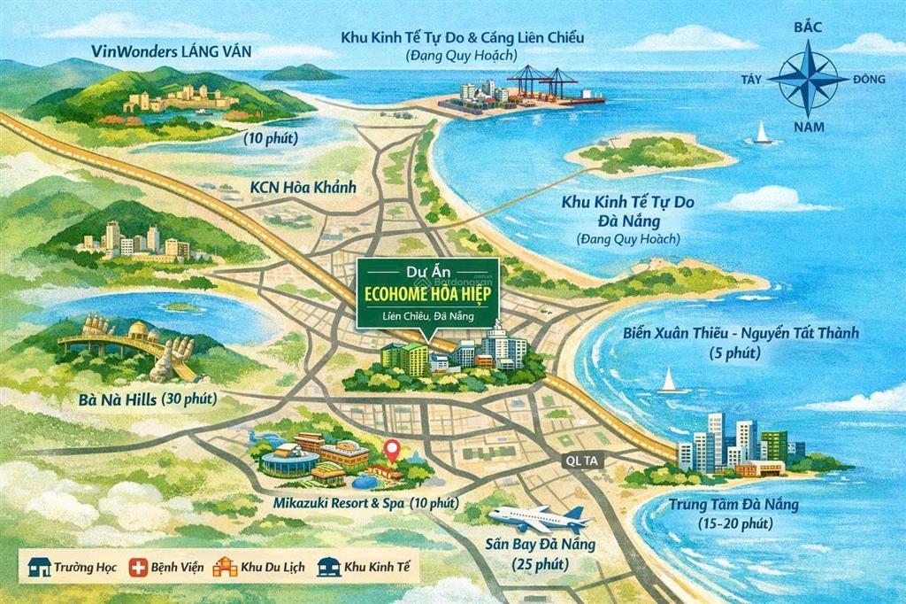 Bán căn hộ ecolife signature, liên chiểu, đà nẵng giá gốc chủ đầu tư chỉ 2.3 tỷ/2pn 66m2