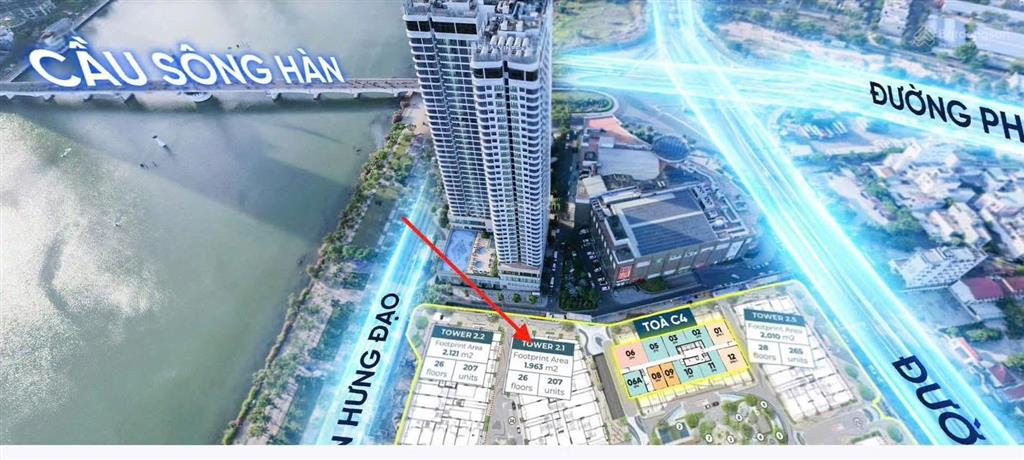 Bán căn hộ sông hàn, đà nẵng. full giá 4.730 tỷ/1pn+1. sổ hồng lâu dài
