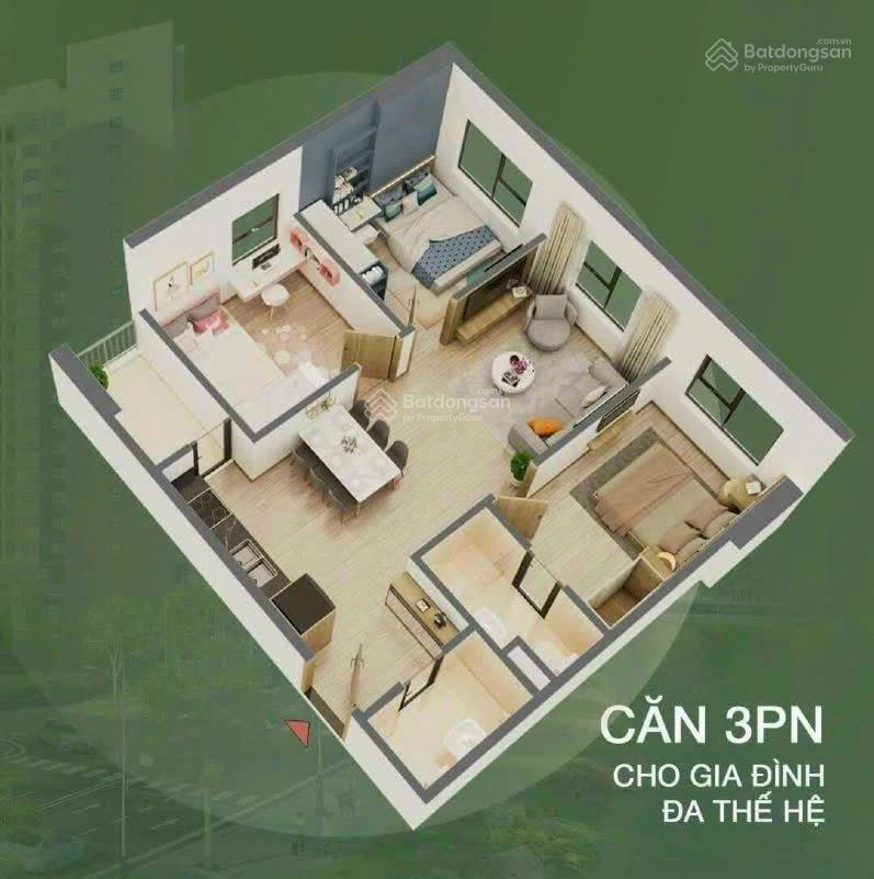 Căn góc 3pn the ori garden  tầng cao, view biển căn hoa hậu rẻ sập 2.55 tỷ/70m2