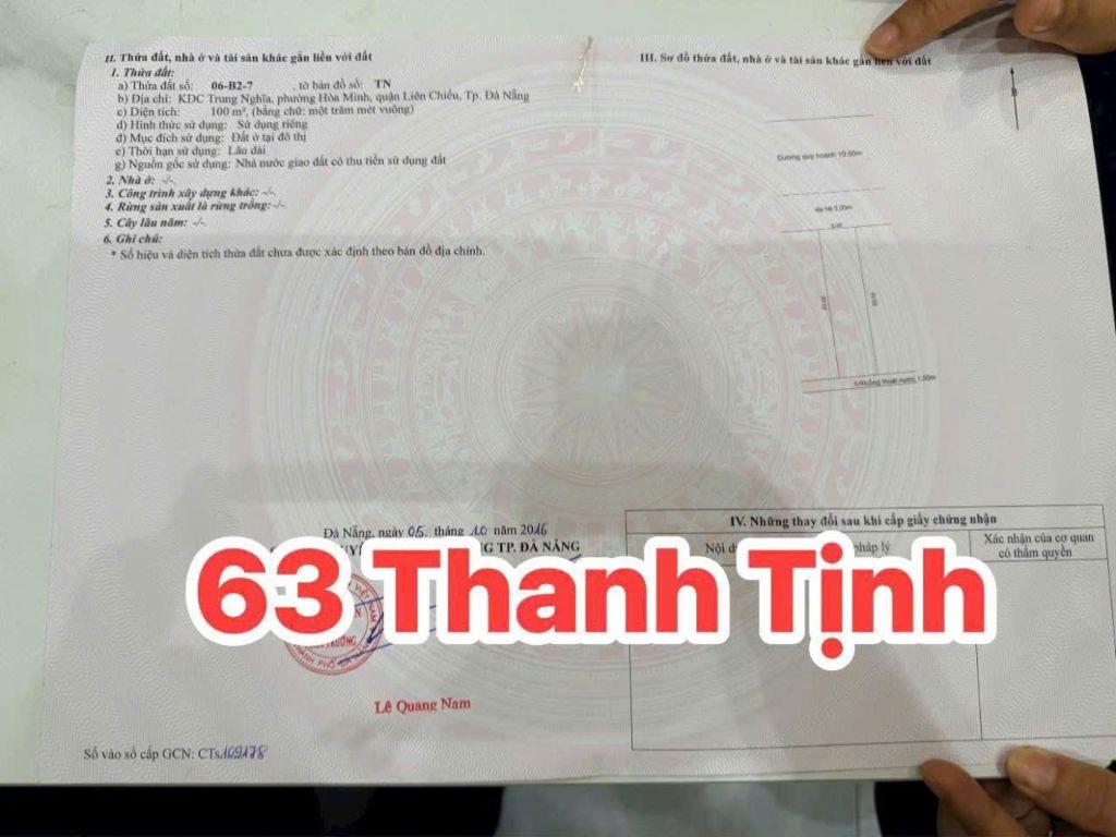 🌏 Bán nhanh lô đất đường 10.5m Thanh Tịnh. Cách bến xe trung tâm 1km. Rất đẹp.💥
