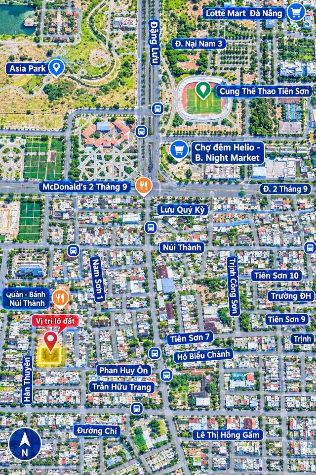 🏡 Nhà 3 tầng, đường Hàn Thuyên, Hướng đông nam. Dt đất: 112.5m2 rất đẹp 🌴