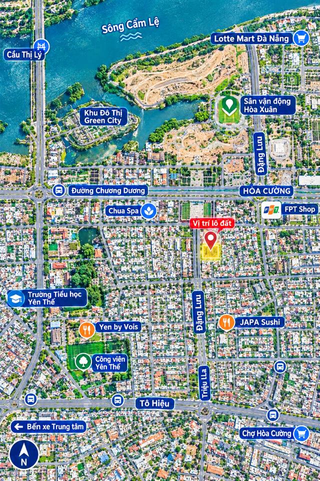 🏡 Nhà 3 tầng, đường Hàn Thuyên, Hướng đông nam. Dt đất: 112.5m2 rất đẹp 🌴