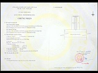 Bán đất mặt tiền đường cách mạng tháng 8  có sẵn nhà cấp 4  đà nẵng