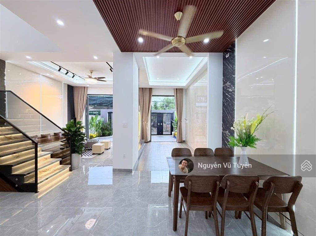 Bán nhà 3 mê mặt tiền iền đường dương sơn  phường hoà xuân  nhà mới đẹp 100%