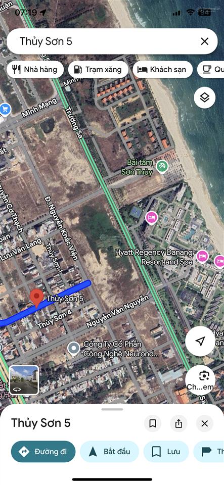 Bán đất đường thuỷ sơn 5 gần nguyễn cơ thạch  đối diện bãi tắm sơn thuỷ 125m2 giá đầu tư