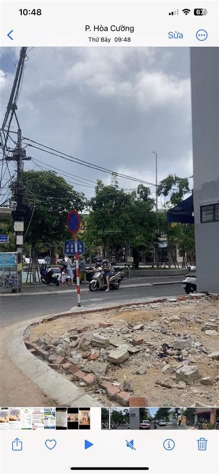 Bán nhà 2 mặt tiền lê vĩnh huy đang kinh doanh cafe gần chợ hoà cường 282 m2 giá tốt