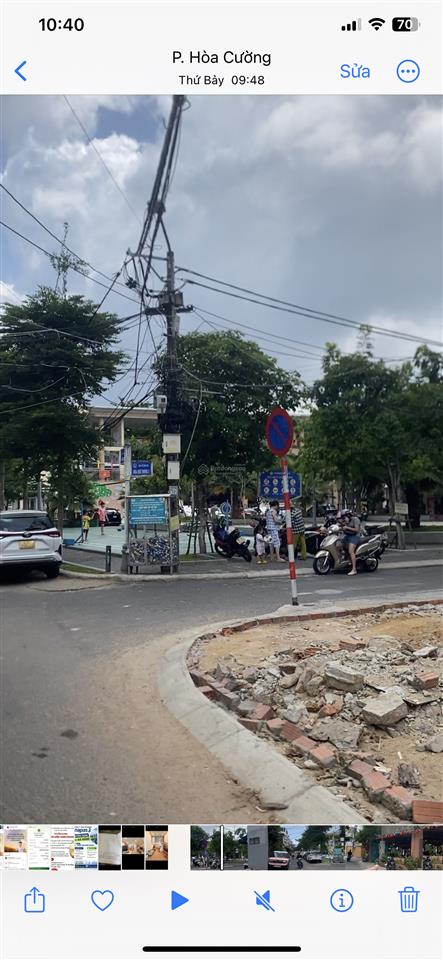 Bán nhà 2 mặt tiền lê vĩnh huy đang kinh doanh cafe gần chợ hoà cường 282 m2 giá tốt
