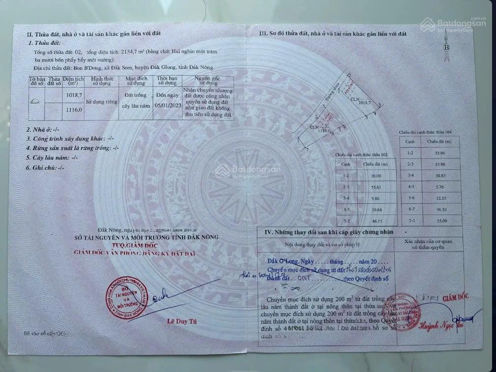 Đất mặt tiền 48,5m cửa ngõ tà đùng  hơn 1.116m²  phù hợp kinh doanh tà đùng lâm đồng