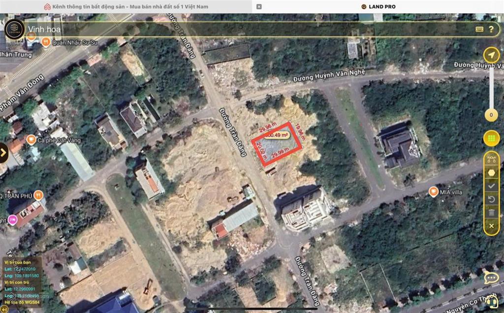 Lô biệt thự view biển đẹp nhất kđt vĩnh hòa  300m² mặt đường 16m, sổ hồng, giá tốt