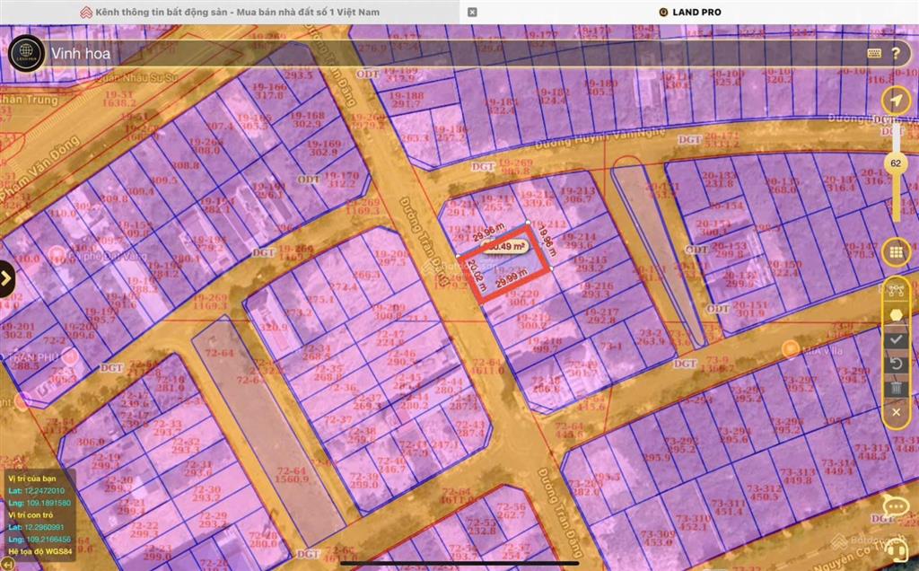 Lô biệt thự view biển đẹp nhất kđt vĩnh hòa  300m² mặt đường 16m, sổ hồng, giá tốt