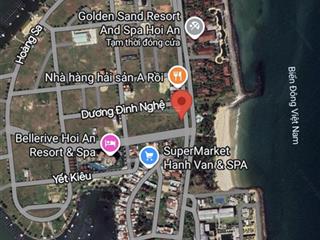 Hội an  lô đất trục chính lê đại hành, ngay sát bãi tắm. giá đầu tư, tiện làm lưu trú