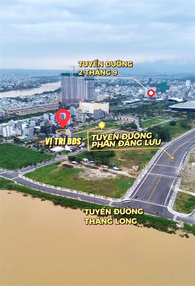 Hải châu, lô góc 2 mặt tiền gần sông hàn  ngay đn down town, tòa nhà 69 tầng của sun group