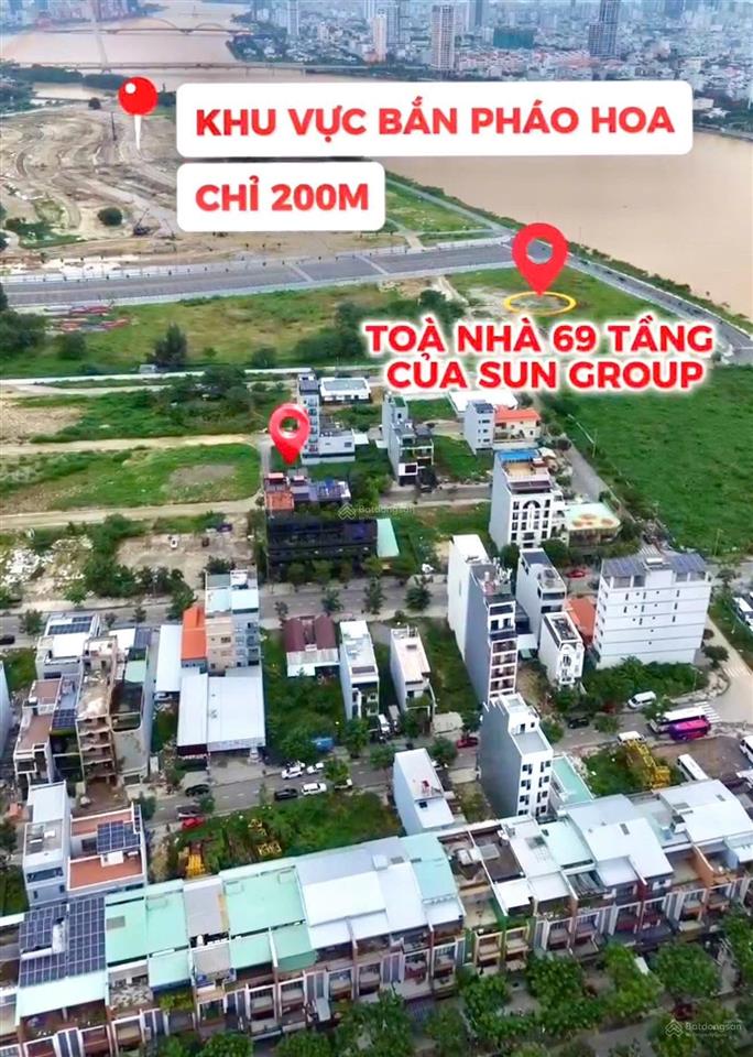 Hải châu, lô góc 2 mặt tiền gần sông hàn  ngay đn down town, tòa nhà 69 tầng của sun group