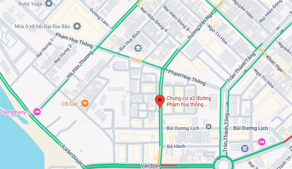 Phạm huy thông  sơn trà. lô đất 128m2 sát sông hàn và bến du thuyền. giá tốt