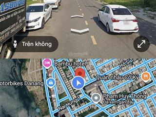 Phạm huy thông  sơn trà. lô đất 128m2 sát sông hàn và bến du thuyền. giá tốt