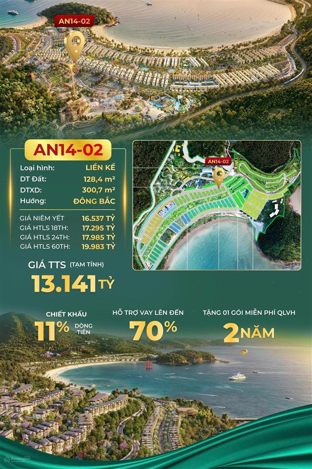 Phân khu đảo ngọc, căn góc hiếm  đối diện công viên vin wonder. giá nhỉnh hơn 13 tỷ