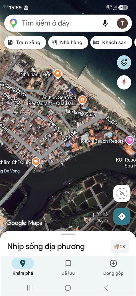 Lô đất xây khách sạn  tuyến đường cửa đại, gần bãi tắm. giá siêu tốt, được phép xây cao tầng
