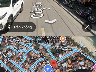Lô đất xây khách sạn  tuyến đường cửa đại, gần bãi tắm. giá siêu tốt, được phép xây cao tầng