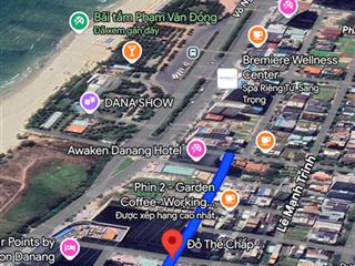 Góc 2 mặt tiền đỗ thế chấp vs phước trường 8, sát biển mỹ khê