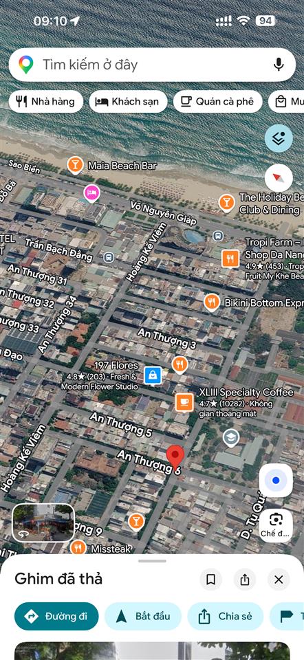 Góc 2 mặt tiền ngô thì sĩ ngay biển mỹ khê. phố đi bộ an thượng