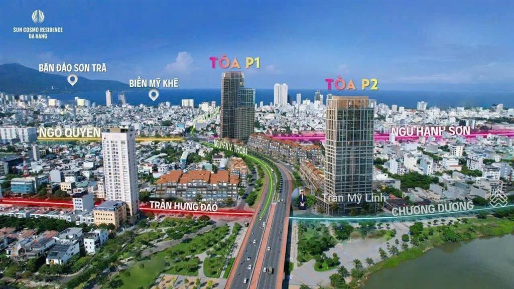Hiếm có căn 1br+, hướng đông vào ở ngay được tại sun cosmo toà p1  0905 956 ***
