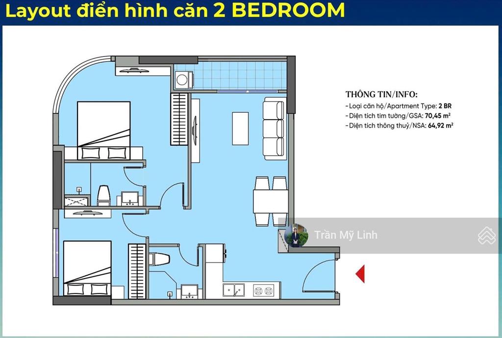 Căn góc  2pn full kính view biển  chỉ 4 tỷ dự án fours tower  0905 956 ***