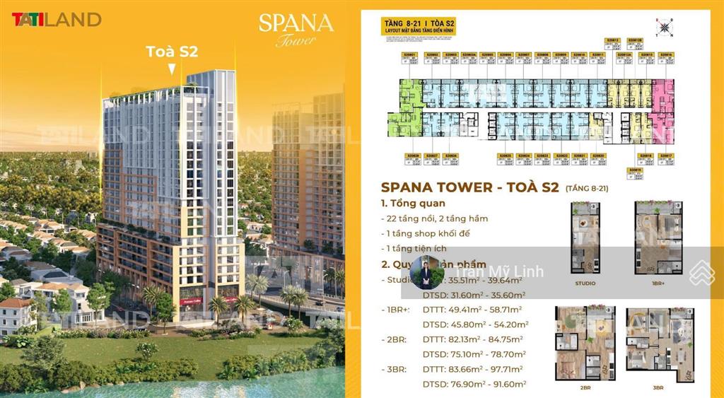 Ngoại giao căn studio view sông pháo hoa tại spana s2  tầng 19 cao đẹp  0905 956 ***