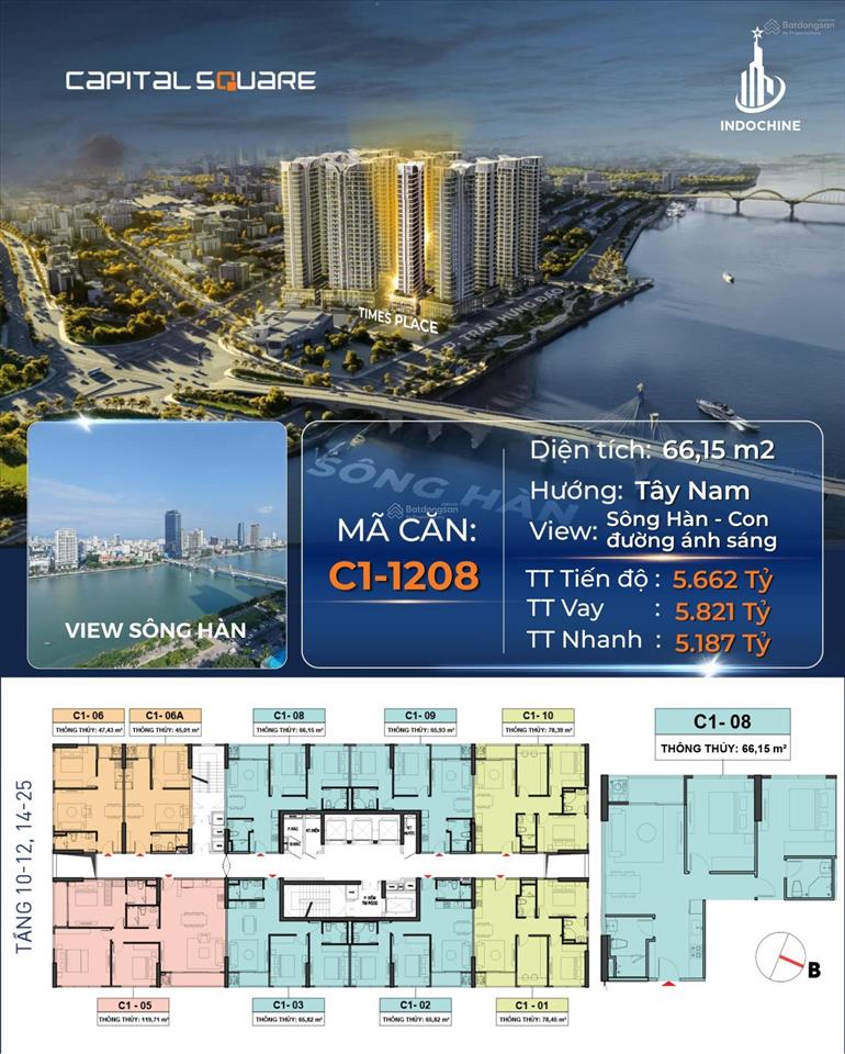 Chỉ 5,1 tỷ sở hữu ngay căn hộ 2pn trung tâm đà nẵng  sở hữu lâu dài