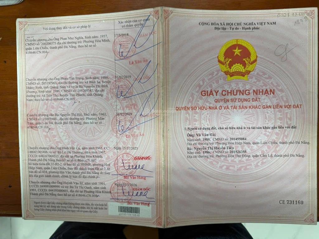 Bán đất mặt tiền đường đàm thanh 7  đà nẵng