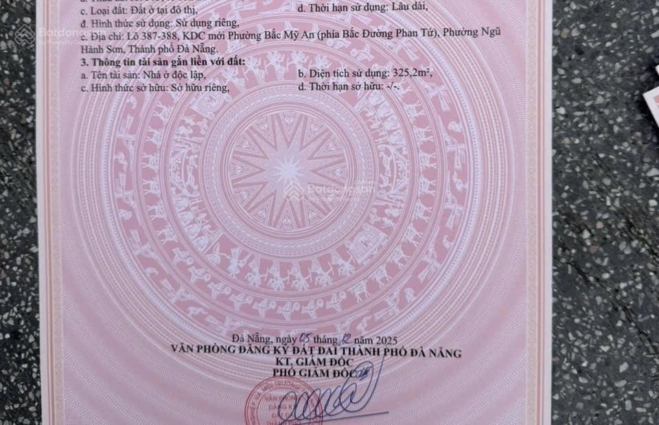 Bán 2 lô liền kề đường châu thị vĩnh tế  đà nẵng.