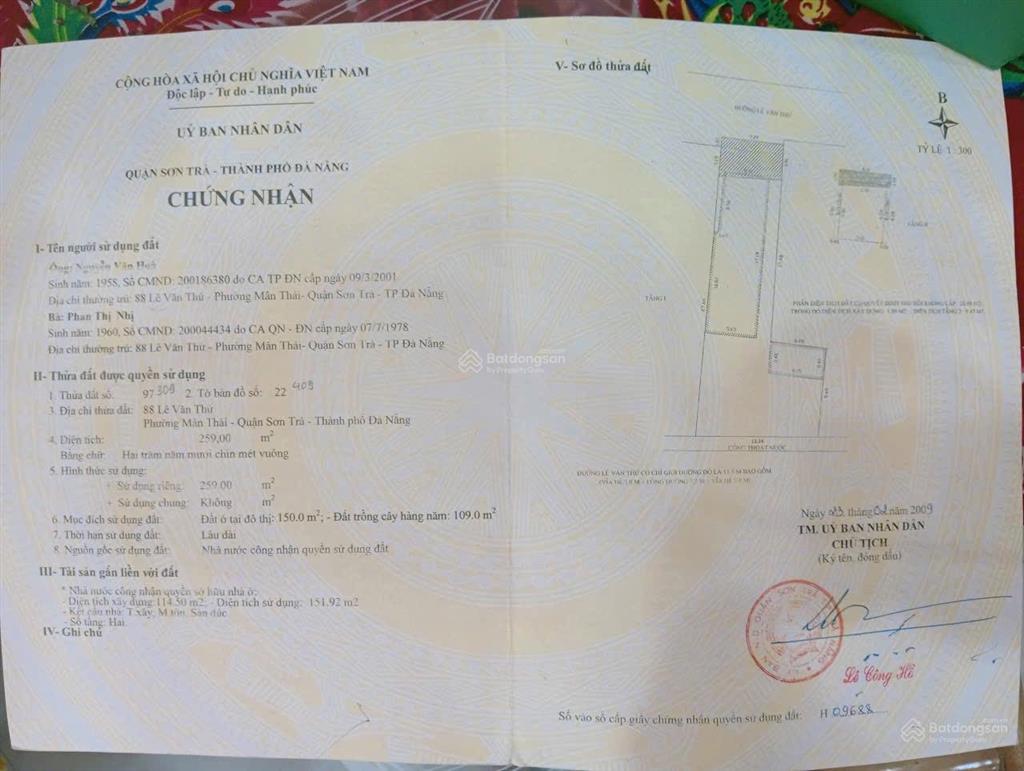 Bán đất mặt tiền lê văn thứ, vị trí đẹp, thuận tiện kinh doanh
