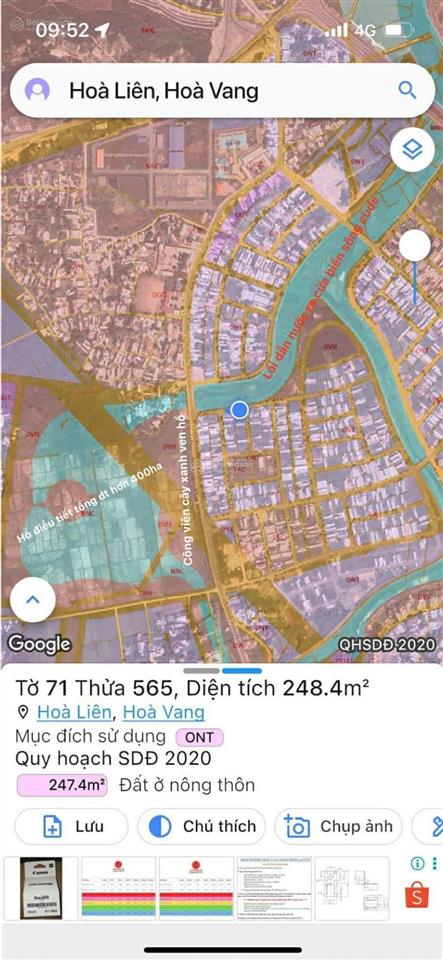 Lô góc đẹp view hồ điều tiết hoà liên2 giá chỉ 5.5 tỷ p. liên chiểu/225m