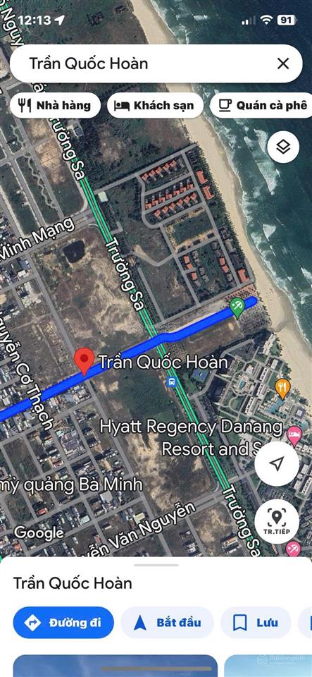 Hàng hiếm  đất biển trần quốc hoàn đường 15m, thông thắng ra bãi tắm sơn thuỷ  chỉ 14 tỷ