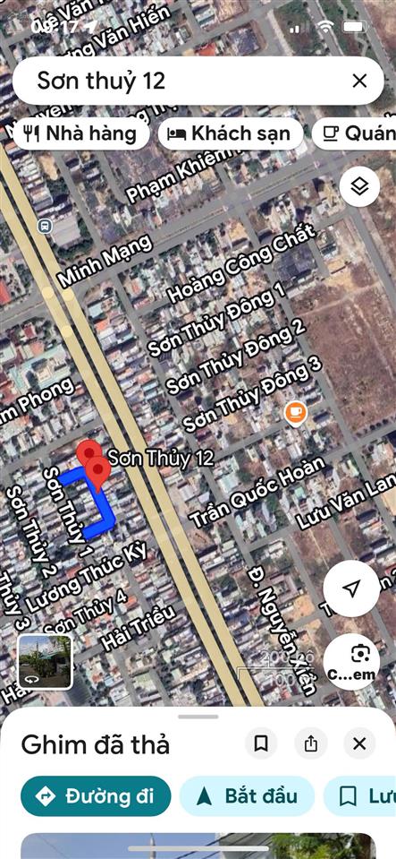 Bán nhà mt sơn thuỷ 12  ngay tthc quận nhs + bãi tắm sơn thuỷ  chỉ 5,8 tỷ tl