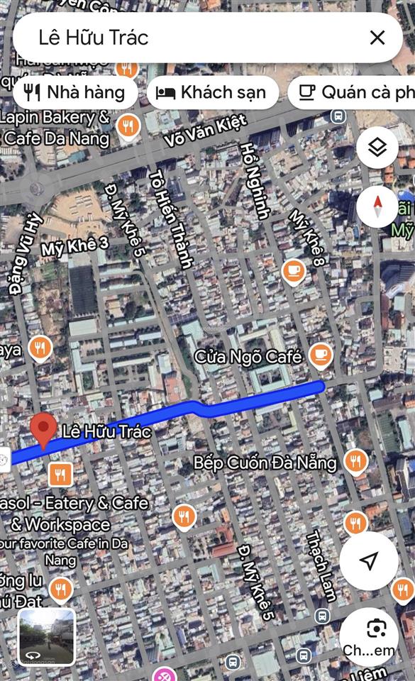 Bán đất mt lê hữu trác sát đặng vũ hỷ, lâm hoành  biển mỹ khê