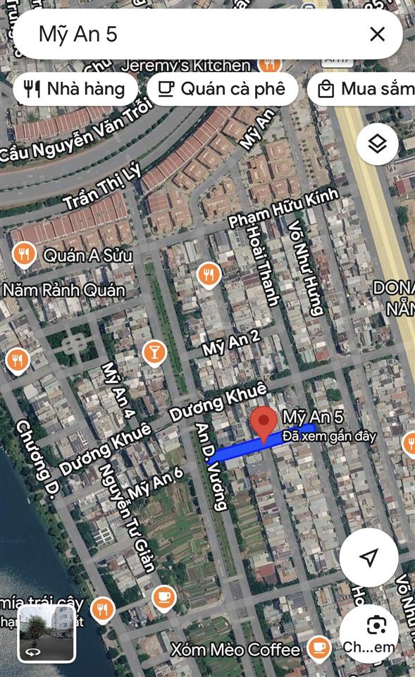 Bán lô đất mt mỹ an 5  gần sông hàn, gần biển mỹ khê  gần dự án sun group