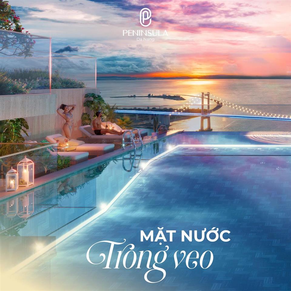 Hàng hot căn góc 2 phòng ngủ p21811 view trực diện sông hàn + pháo hoa + vịnh biển ch peninsula