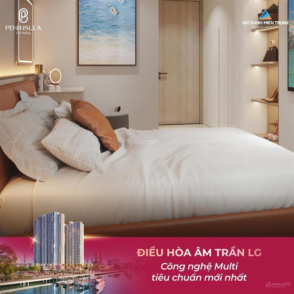 Hàng hot căn góc 2 phòng ngủ p21811 view trực diện sông hàn + pháo hoa + vịnh biển ch peninsula