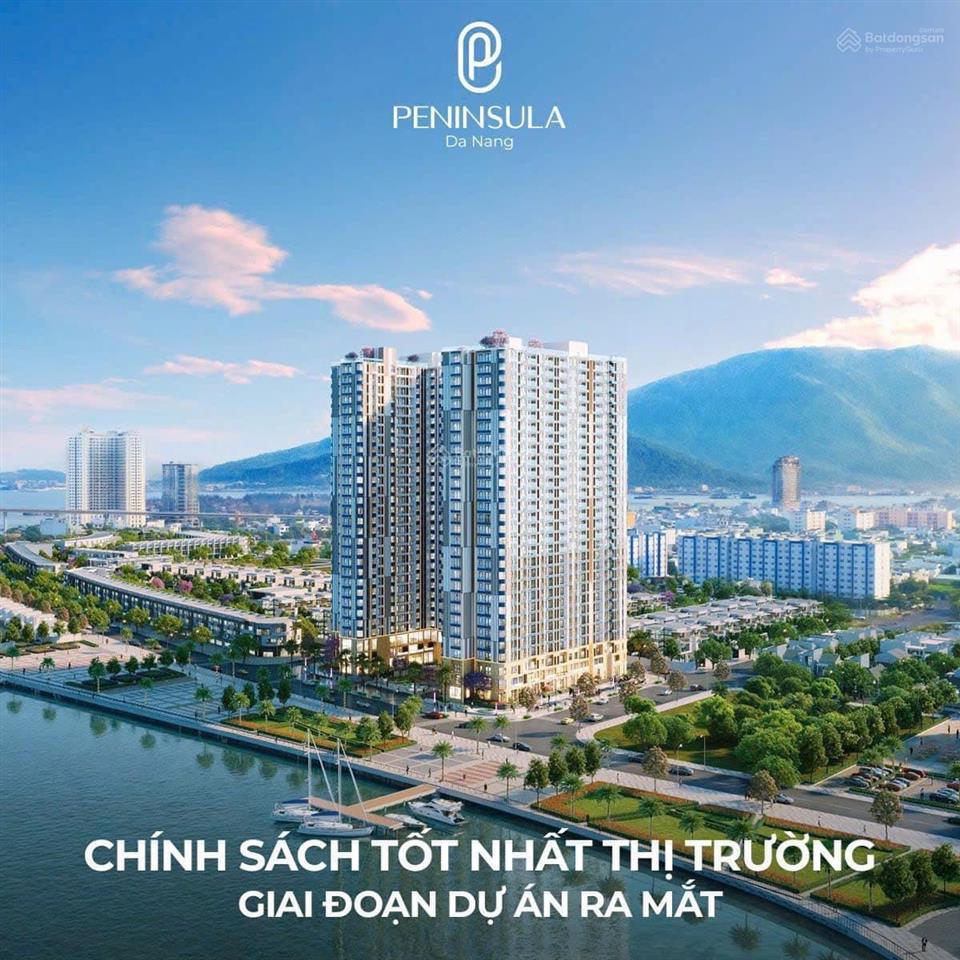 Hàng hot căn góc 2 phòng ngủ p21811 view trực diện sông hàn + pháo hoa + vịnh biển ch peninsula