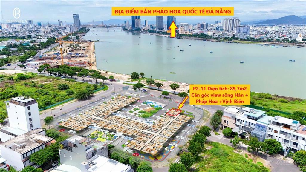 Hàng hot căn góc 2 phòng ngủ p21811 view trực diện sông hàn + pháo hoa + vịnh biển ch peninsula