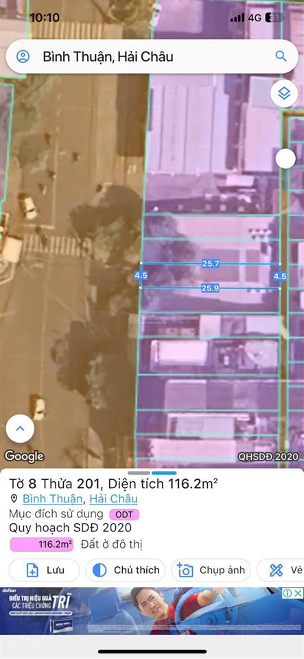 Bán nhà 4 lô liền kề mặt phố tại núi thành, 461m2 ngang 18m quận hải châu, tp đà nẵng