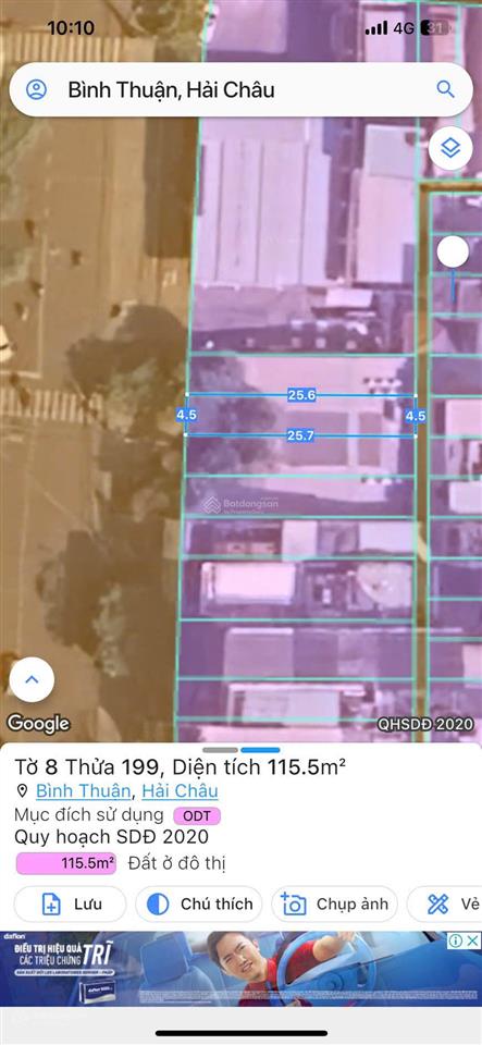 Bán nhà 4 lô liền kề mặt phố tại núi thành, 461m2 ngang 18m quận hải châu, tp đà nẵng