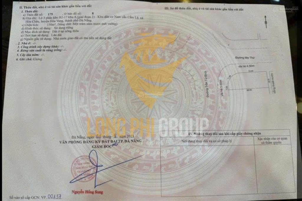 Lô góc 2 mặt tiền hiếm  ngang 8m  mẹ thứ & trần tử bình  giá 9 tỷ 990 tl