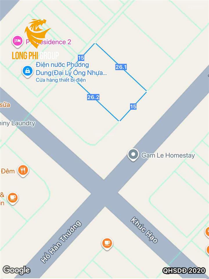 Bán đất biệt thự hồ hán thương  mặt tiền 15m | giá 31 tỷ
