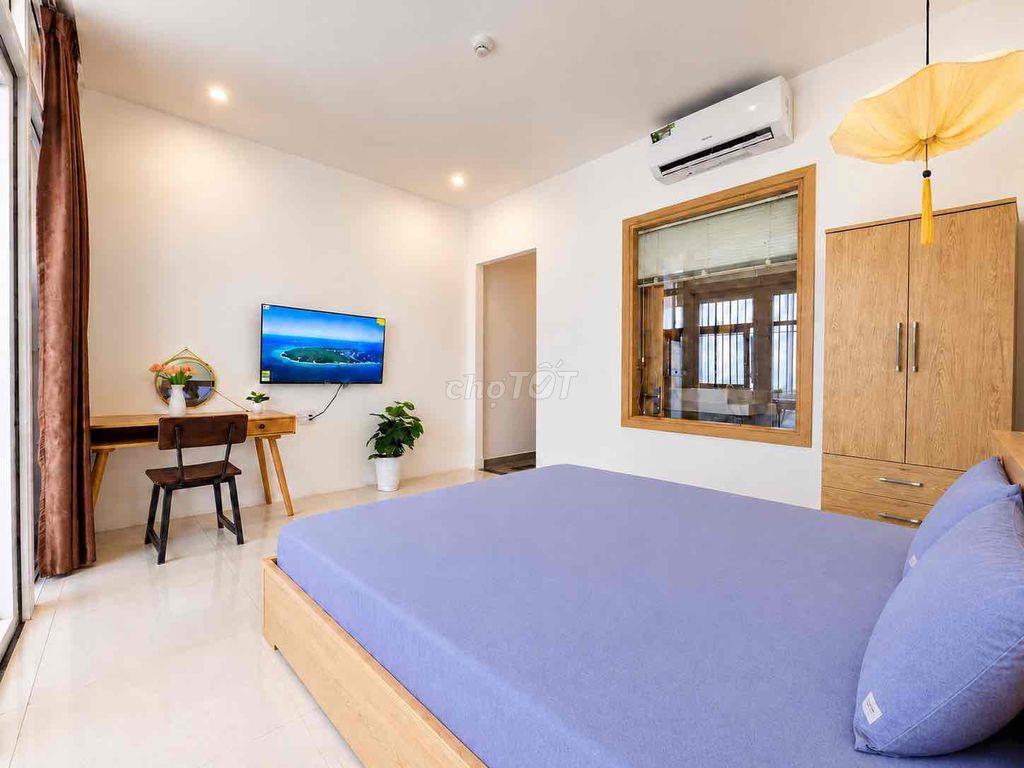CHO THUÊ CĂN HỘ NGUYÊN TẦNG 4, 1PN 40m2 RIÊNG BIỆT, BAN CÔNG SIÊU LỚN