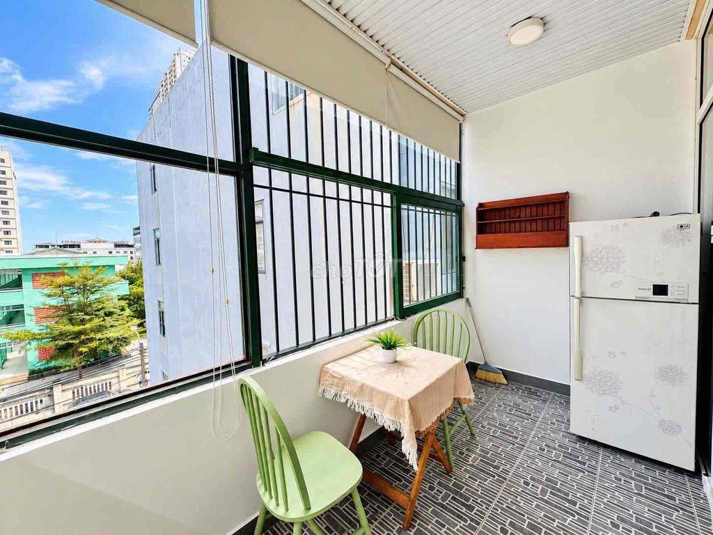 CHO THUÊ CĂN HỘ NGUYÊN TẦNG 4, 1PN 40m2 RIÊNG BIỆT, BAN CÔNG SIÊU LỚN