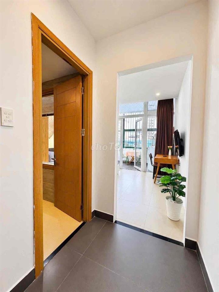 CHO THUÊ CĂN HỘ NGUYÊN TẦNG 4, 1PN 40m2 RIÊNG BIỆT, BAN CÔNG SIÊU LỚN