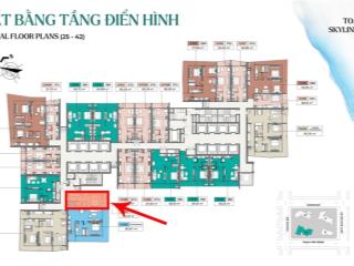 Căn studio sla. 01 tầng 2x the soleil, căn 01 view biển đẹp nhất tòa a.