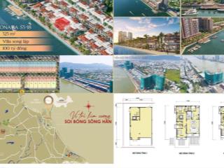 Biệt thự villa sonata  mặt tiền sông hàn, trần hưng đạo  bến du thuyền trước  pháo hoa trên đầu