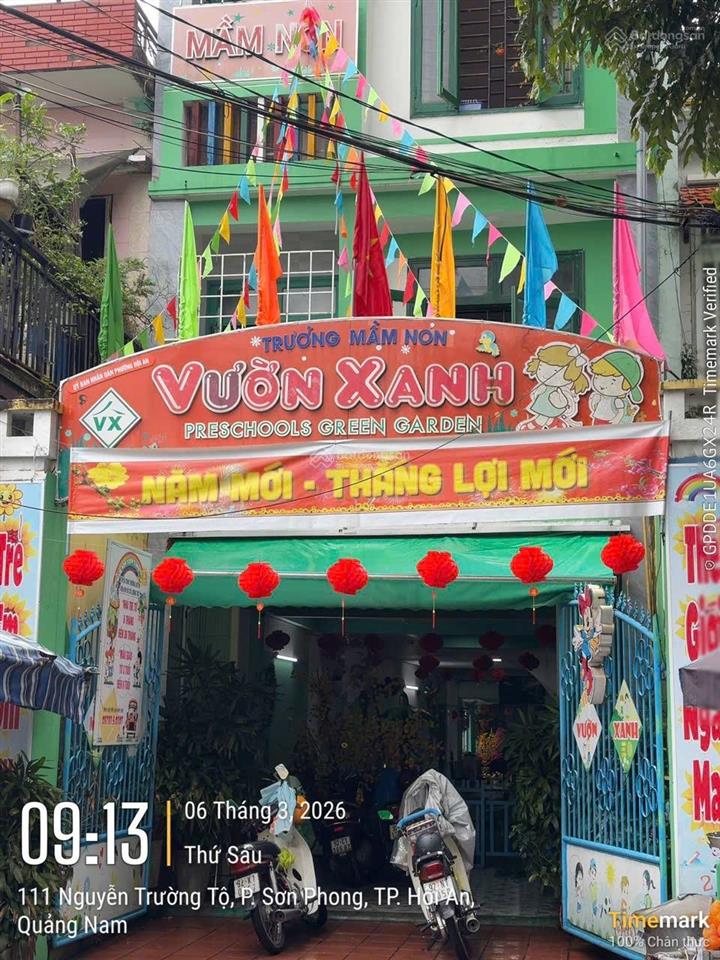 Hàng hiếm trường mầm non tư thục vườn xanh hội an 371m2